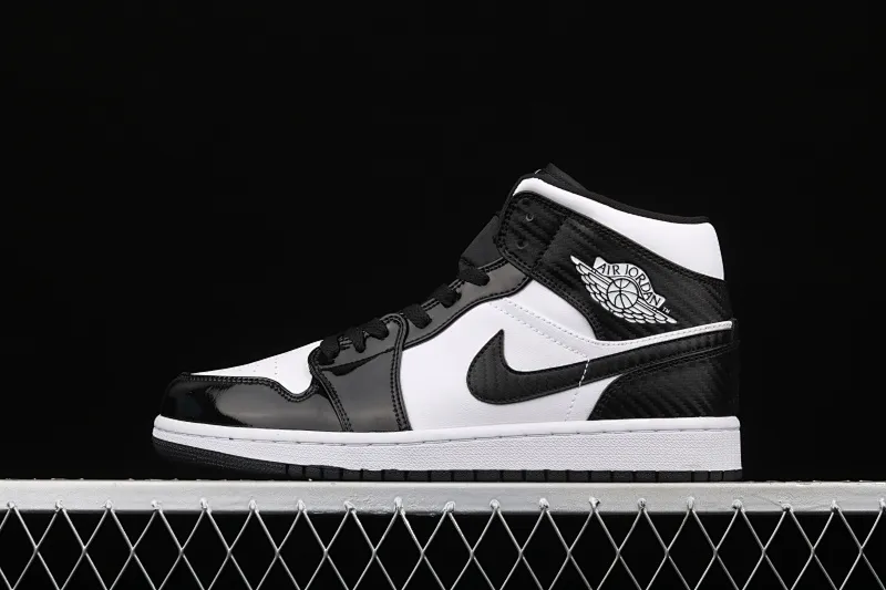 All Categories Air Jordan Jordan Series Basketball Shoes Air Jordan 1 Mid Air Jordan 1 Mid "All-Star" AJ1 Joe 1 China All-Star Black and White Patent Leather Mid-top Versatile Casual Sports Shoes DD1649-001
